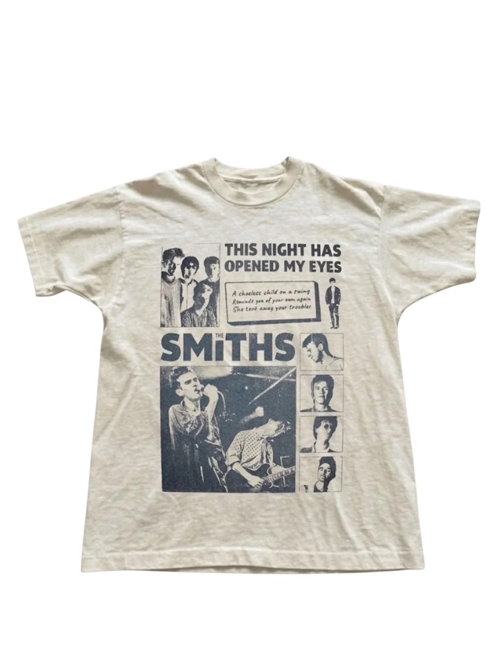 Gildan Cream Smiths Graphic Band Tee